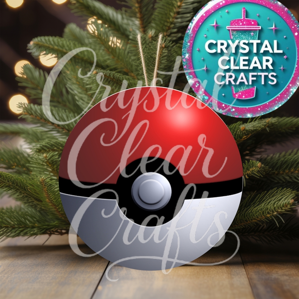 Pokemon Red and White Ornament